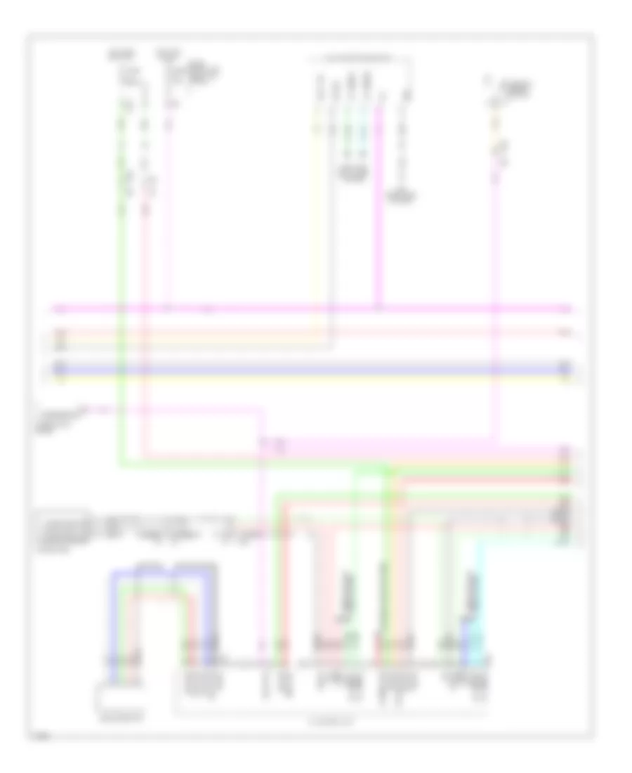 Navigation Wiring Diagram (2 of 5) for Infiniti QX50 2014