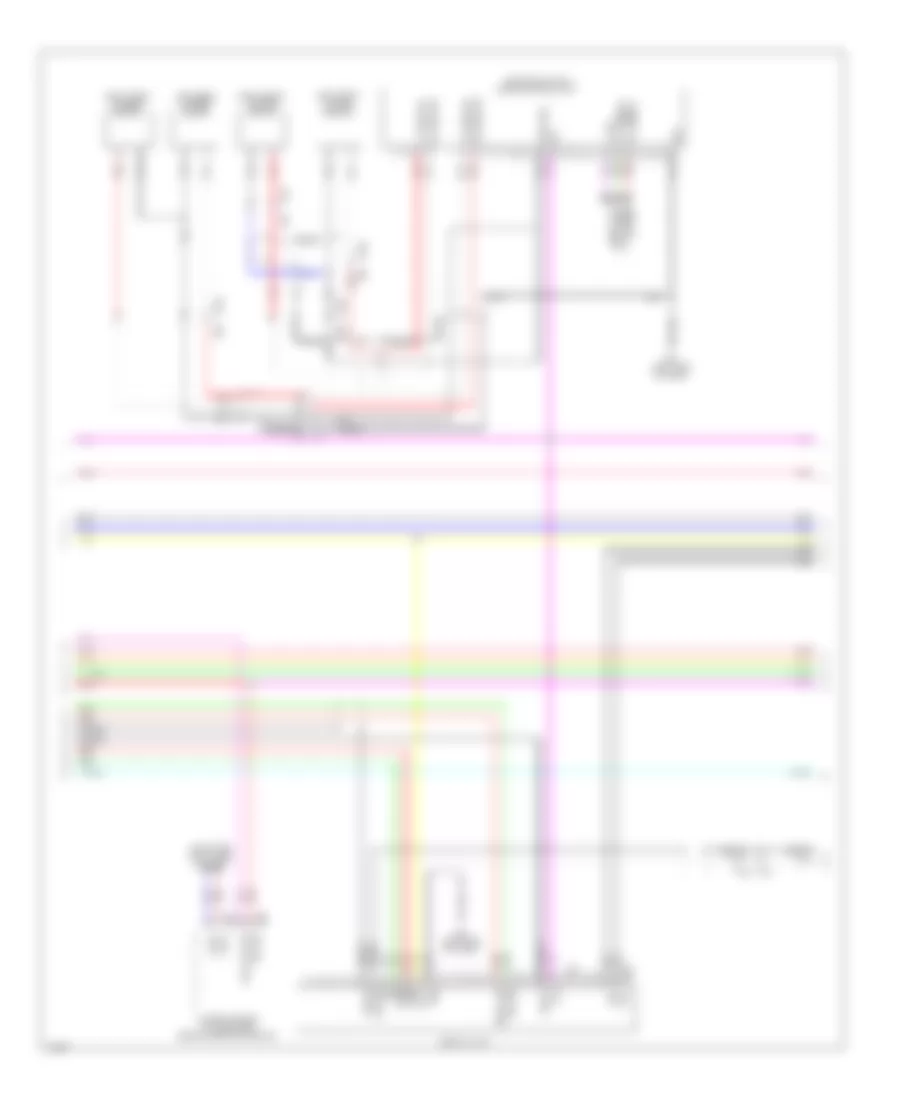 Navigation Wiring Diagram 3 of 5 for Infiniti QX50 2014