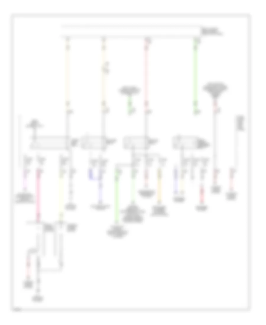 Power Distribution Wiring Diagram (2 of 3) for Infiniti QX50 2014