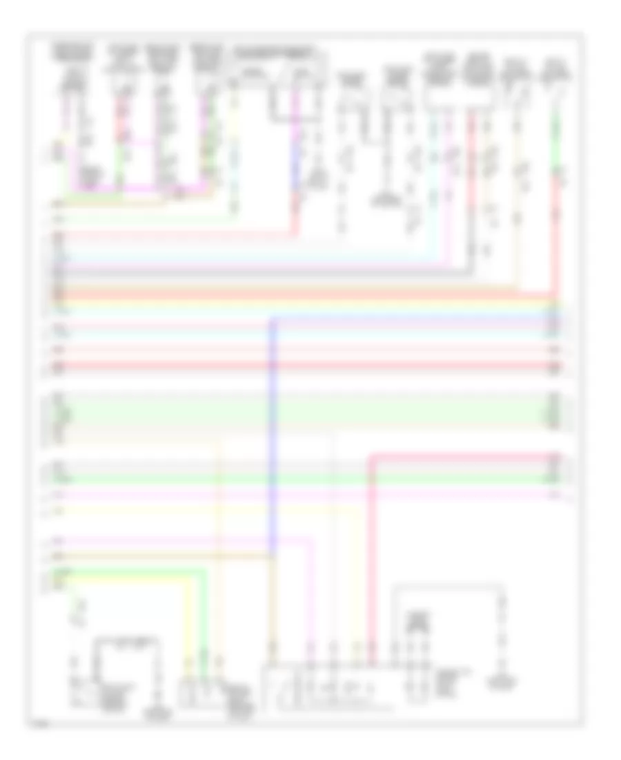 Power Door Locks Wiring Diagram (2 of 4) for Infiniti QX50 2014