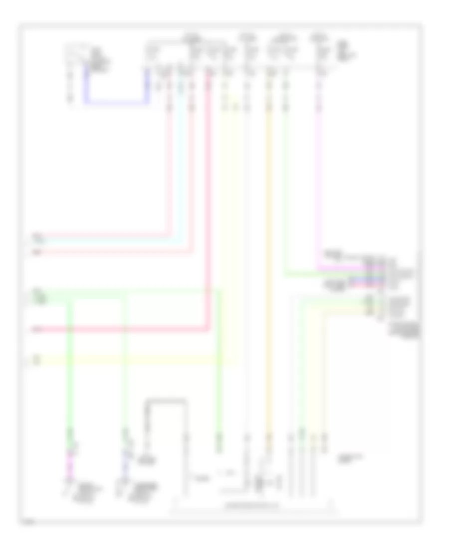 Power Door Locks Wiring Diagram (4 of 4) for Infiniti QX50 2014