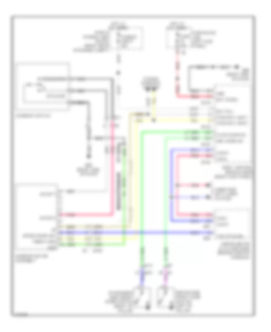 Power TopSunroof Wiring Diagram for Infiniti QX50 2014