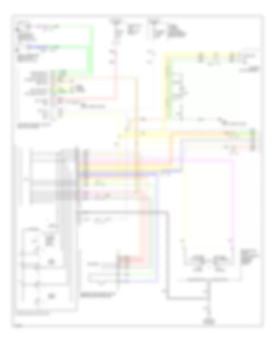Power Windows Wiring Diagram 1 of 2 for Infiniti QX50 2014