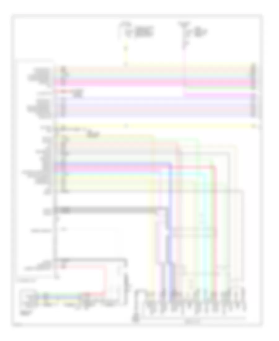 Radio Wiring Diagram Base 1 of 3 for Infiniti QX50 2014