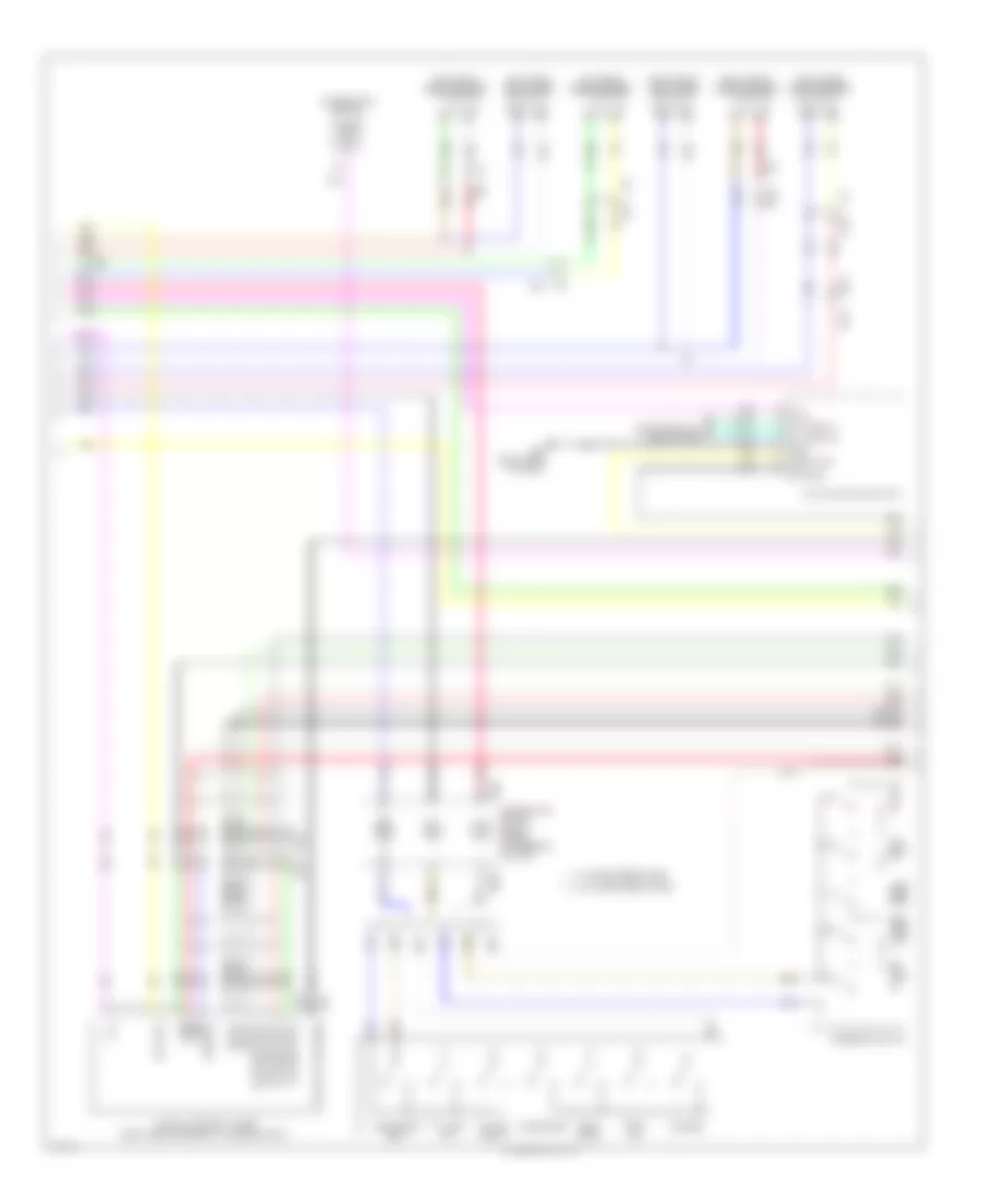Radio Wiring Diagram, Base (2 of 3) for Infiniti QX50 2014