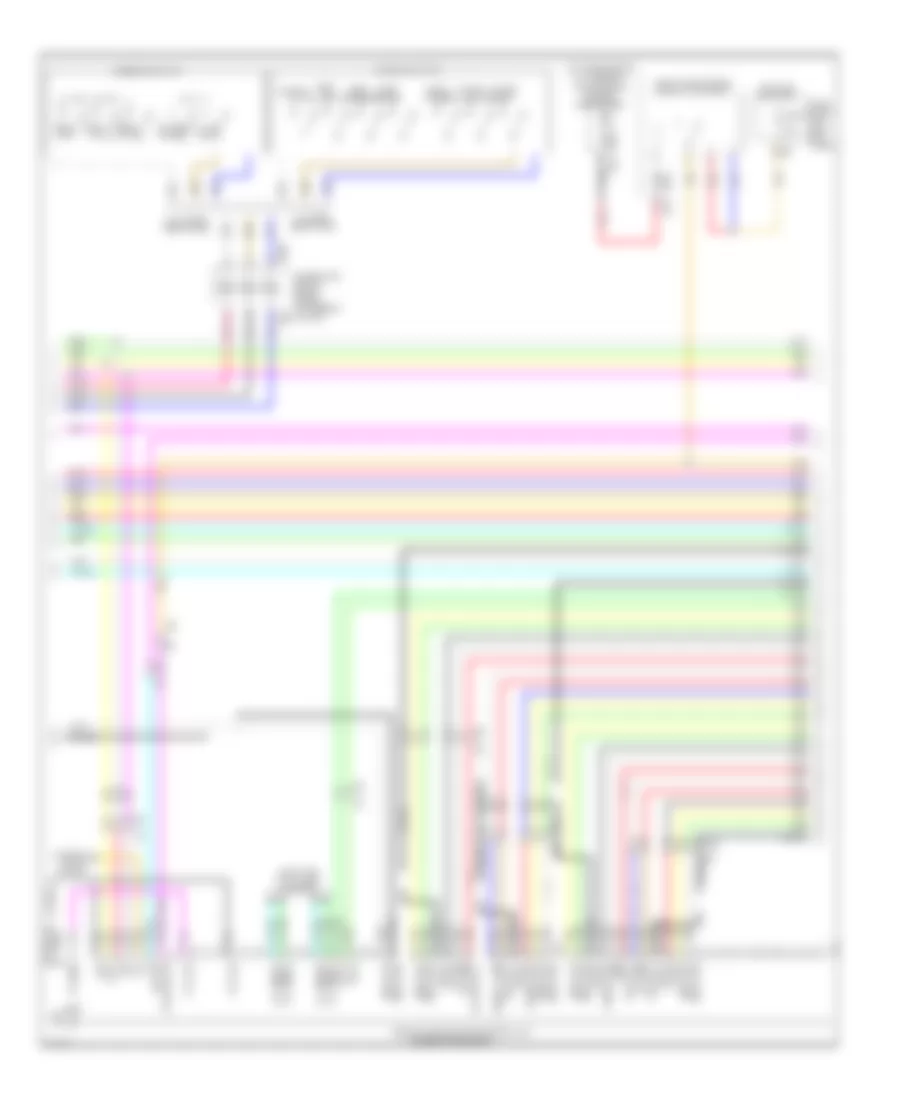 Radio Wiring Diagram, Bose without Navigation (3 of 5) for Infiniti QX50 2014