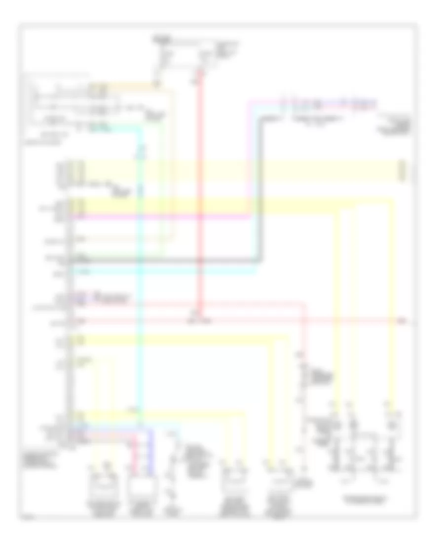 Supplemental Restraints Wiring Diagram 1 of 2 for Infiniti QX50 2014