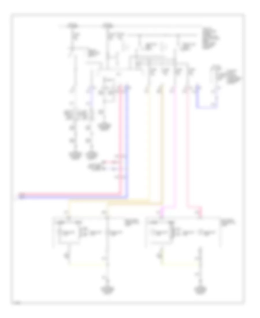 Headlamps Wiring Diagram (2 of 2) for Infiniti QX50 Journey 2014
