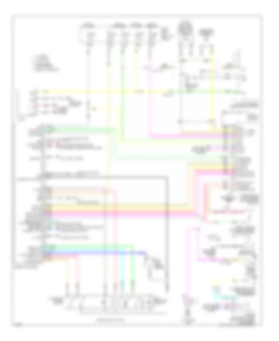 Instrument Cluster Wiring Diagram for Infiniti QX50 Journey 2014