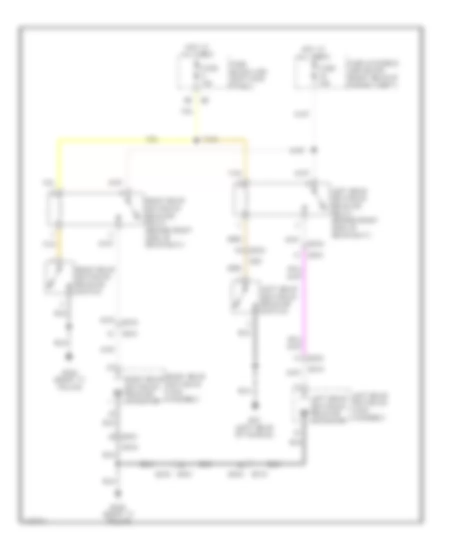 Rear Seatback Release Control Wiring Diagram for Infiniti QX50 Journey 2014