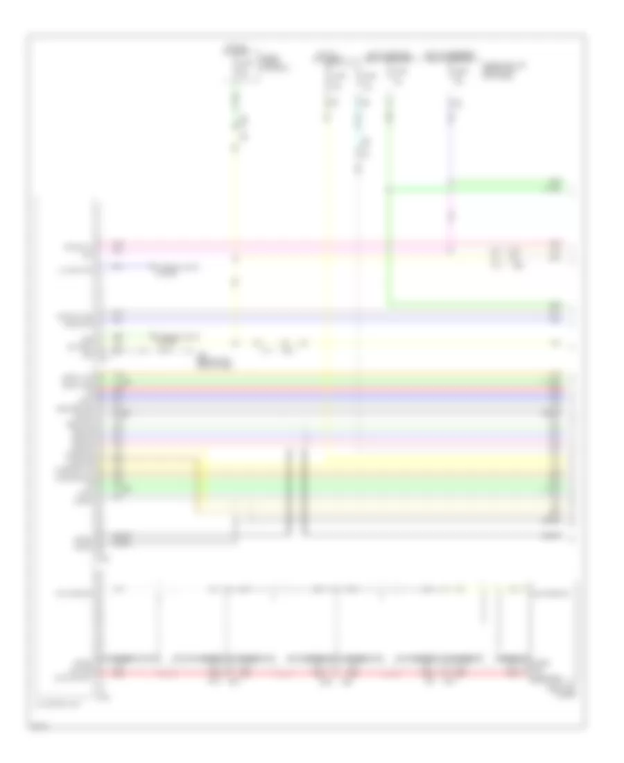 Bose Radio Wiring Diagram, Sedan without Navigation (1 of 4) for Infiniti G37 x 2010