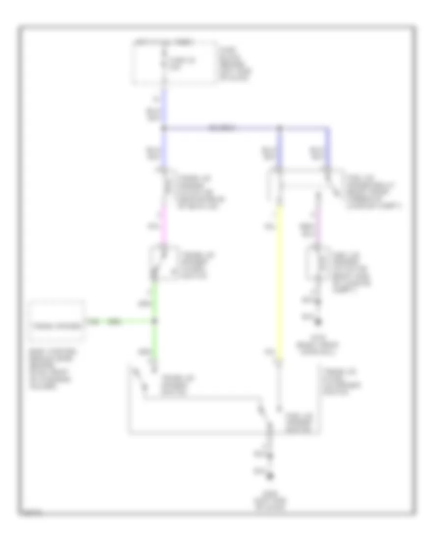 Trunk  Fuel Door Release Wiring Diagram for Infiniti Q45 t 2001