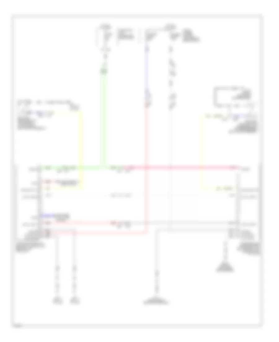 Passive Restraints Wiring Diagram Hybrid for Infiniti QX60 2014