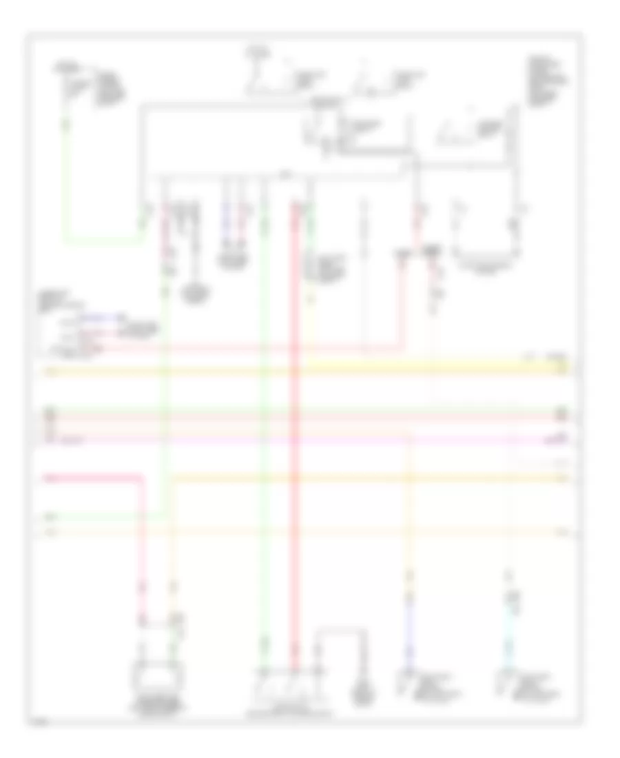 Power Door Locks Wiring Diagram (3 of 4) for Infiniti QX60 2014