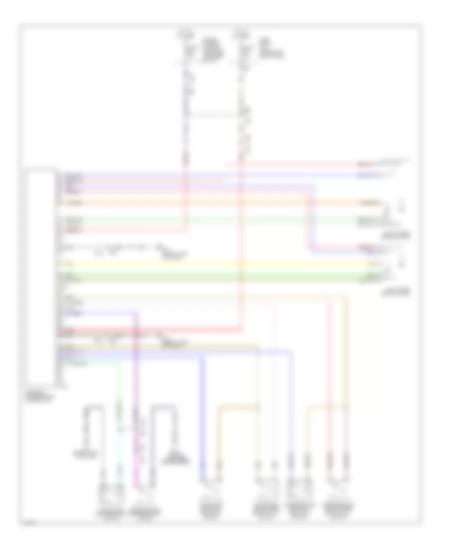 Seatback Power Return Control Wiring Diagram for Infiniti QX60 2014