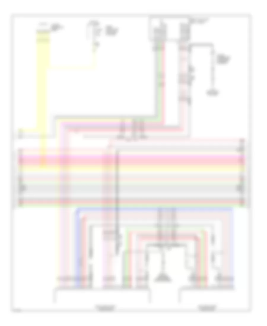 Base Radio Wiring Diagram, Hybrid (4 of 5) for Infiniti QX60 2014