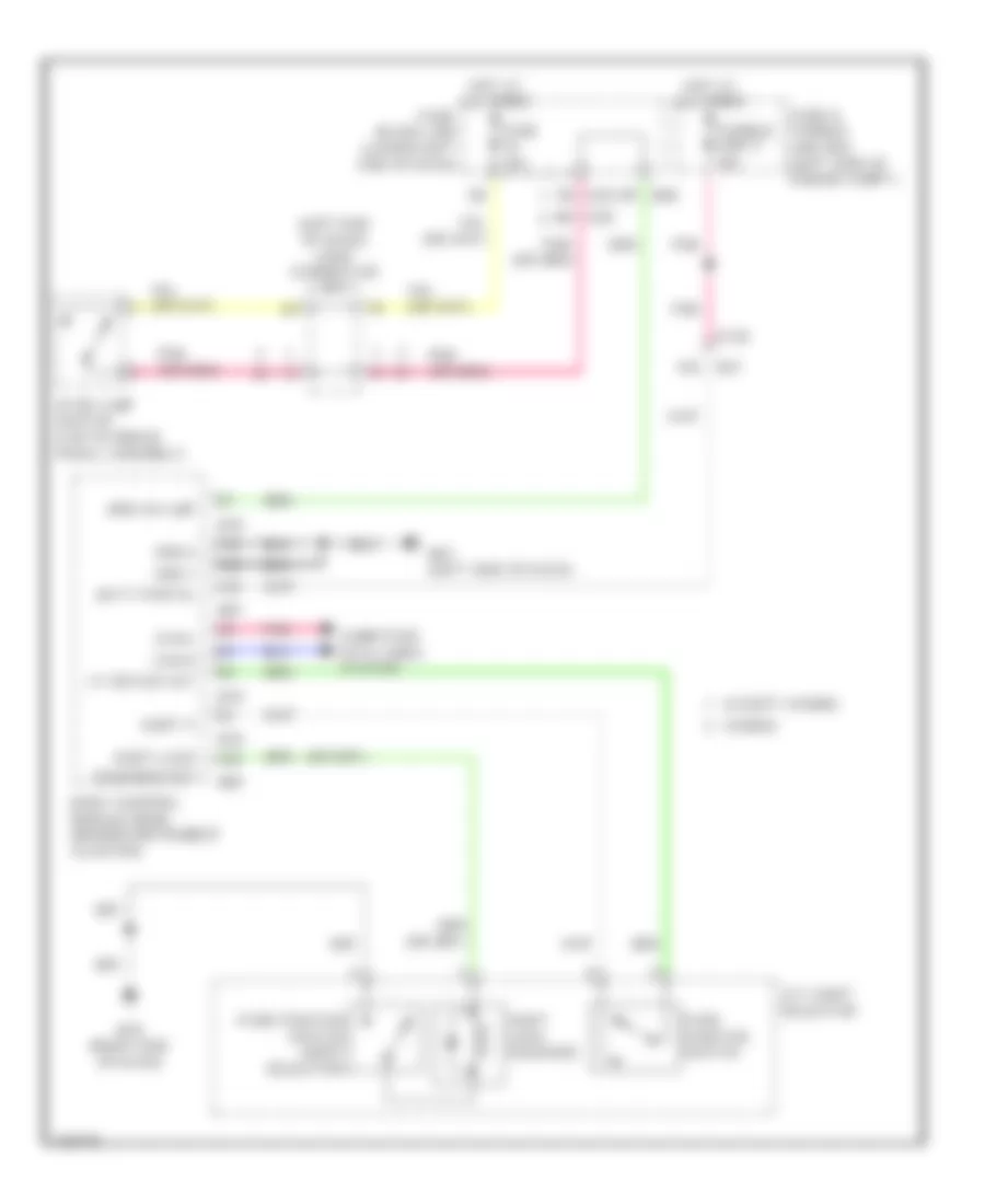 Shift Interlock Wiring Diagram for Infiniti QX60 2014