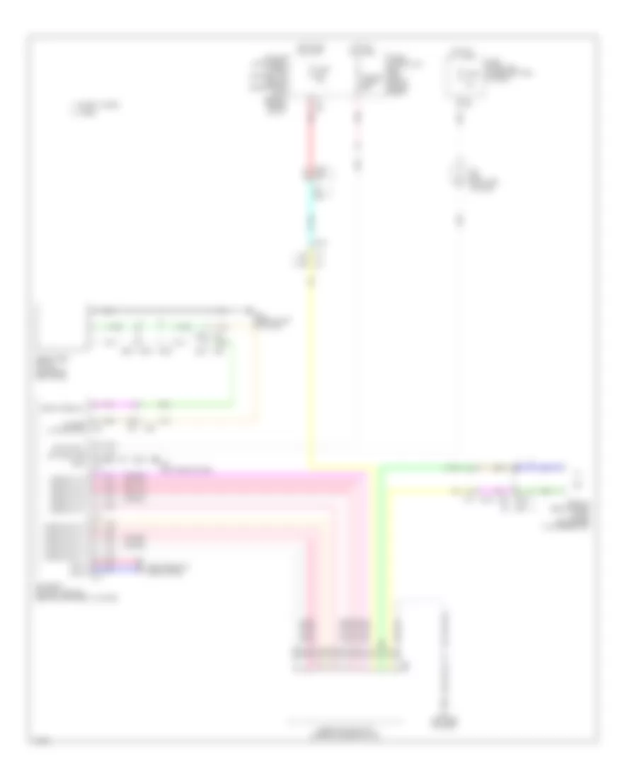 Rear WiperWasher Wiring Diagram for Infiniti QX60 2014