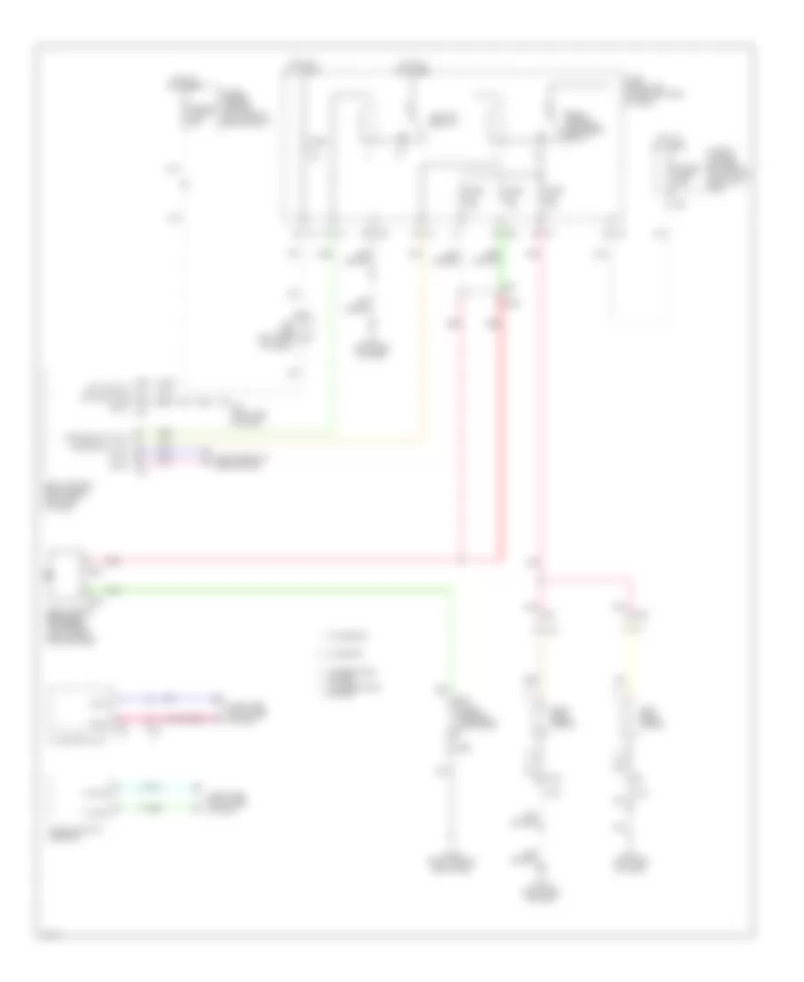 Defoggers Wiring Diagram for Infiniti QX60 2014