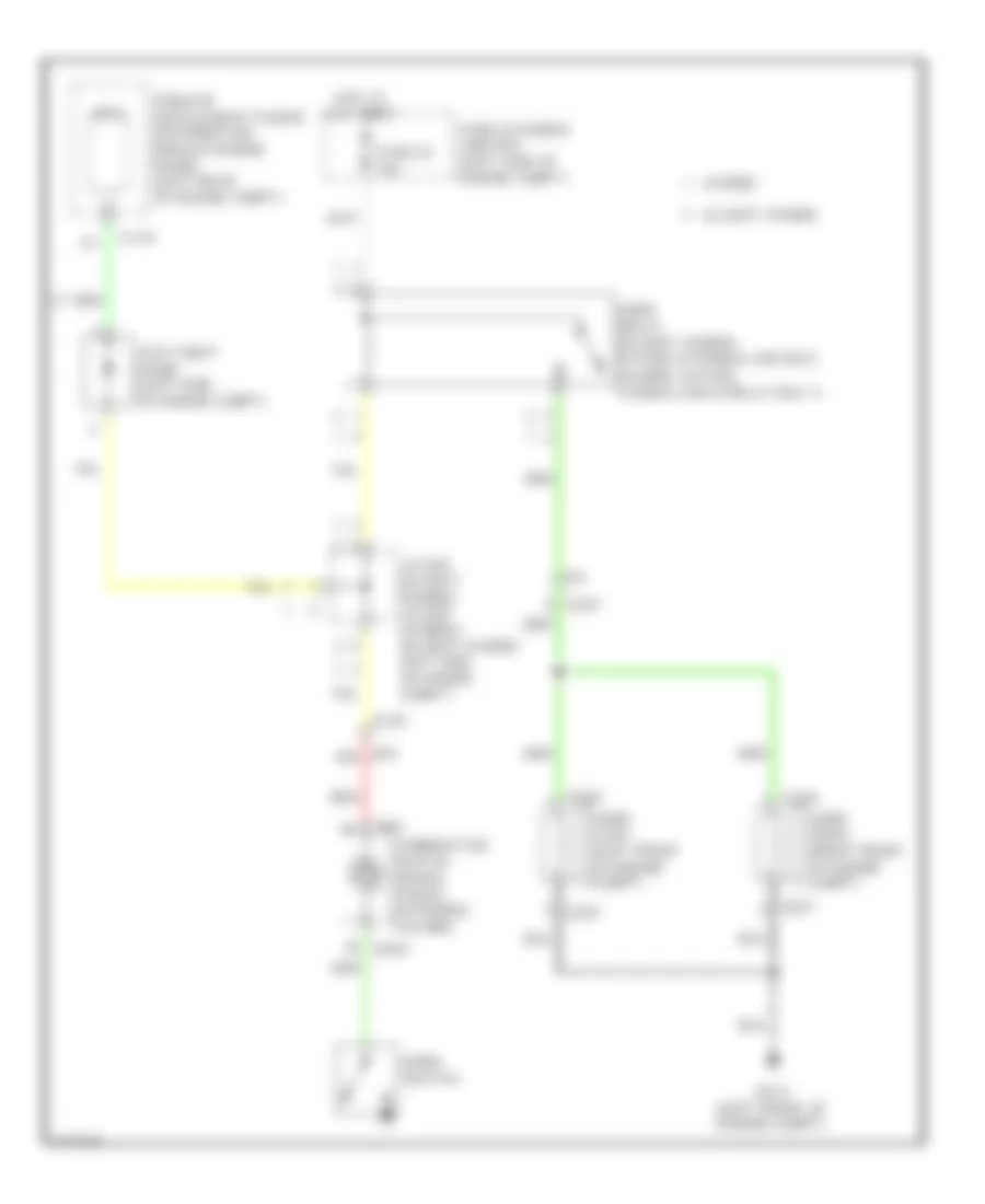 Horn Wiring Diagram for Infiniti QX60 2014