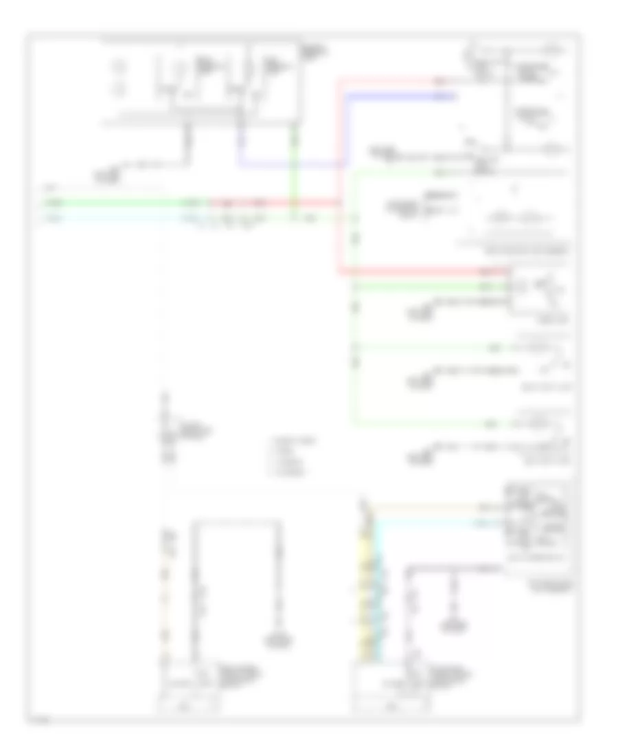 Courtesy Lamps Wiring Diagram 2 of 2 for Infiniti QX60 2014