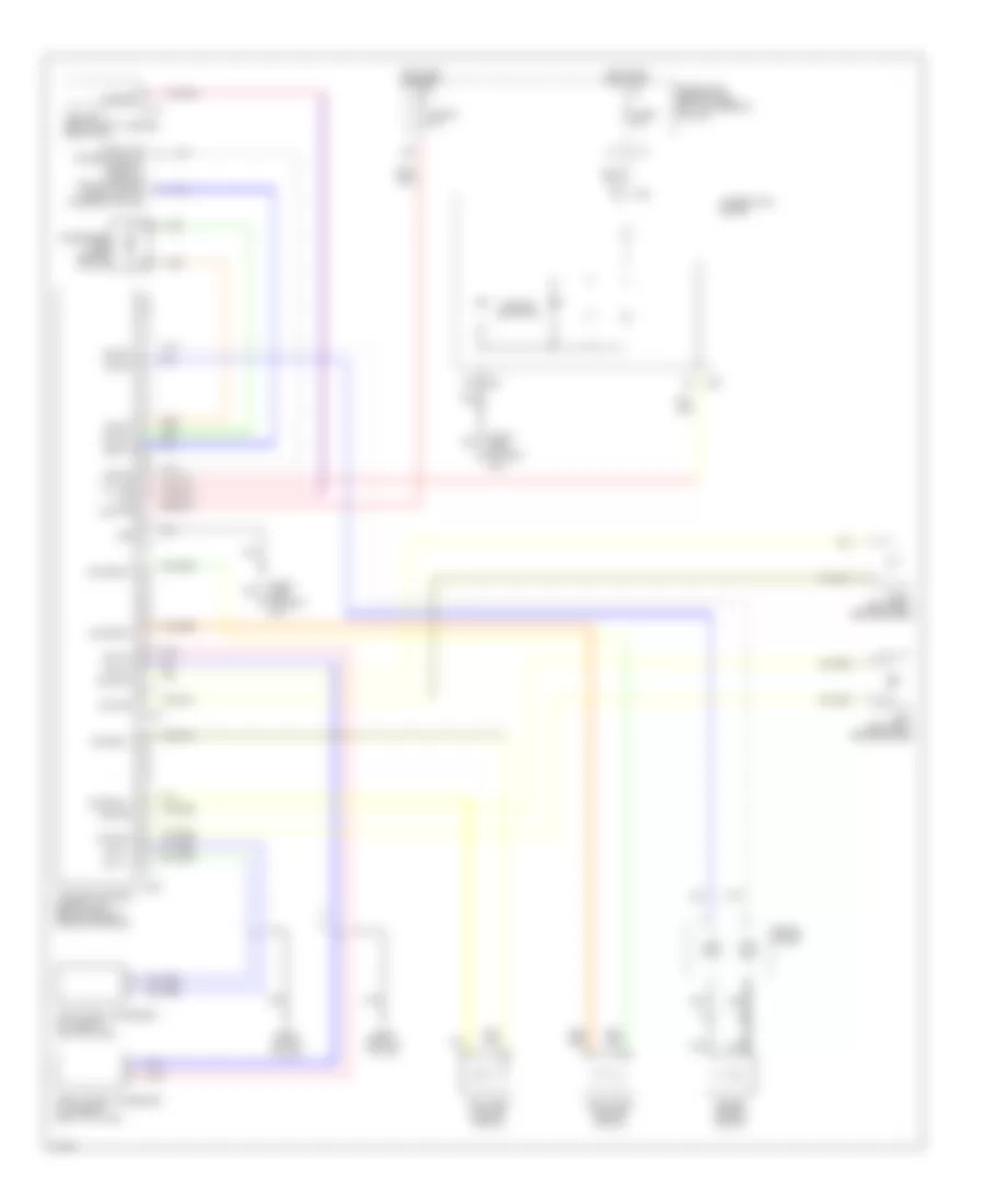 Supplemental Restraint Wiring Diagram for Infiniti QX4 2001