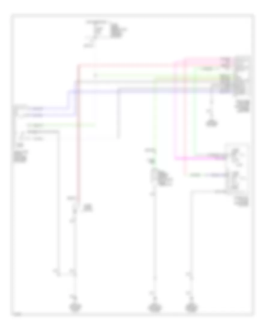 Rear WasherWiper Wiring Diagram for Infiniti QX4 2001
