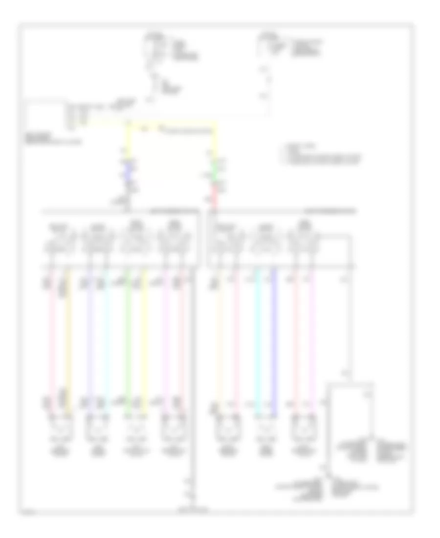 Power Seats Wiring Diagram for Infiniti QX60 Hybrid 2014