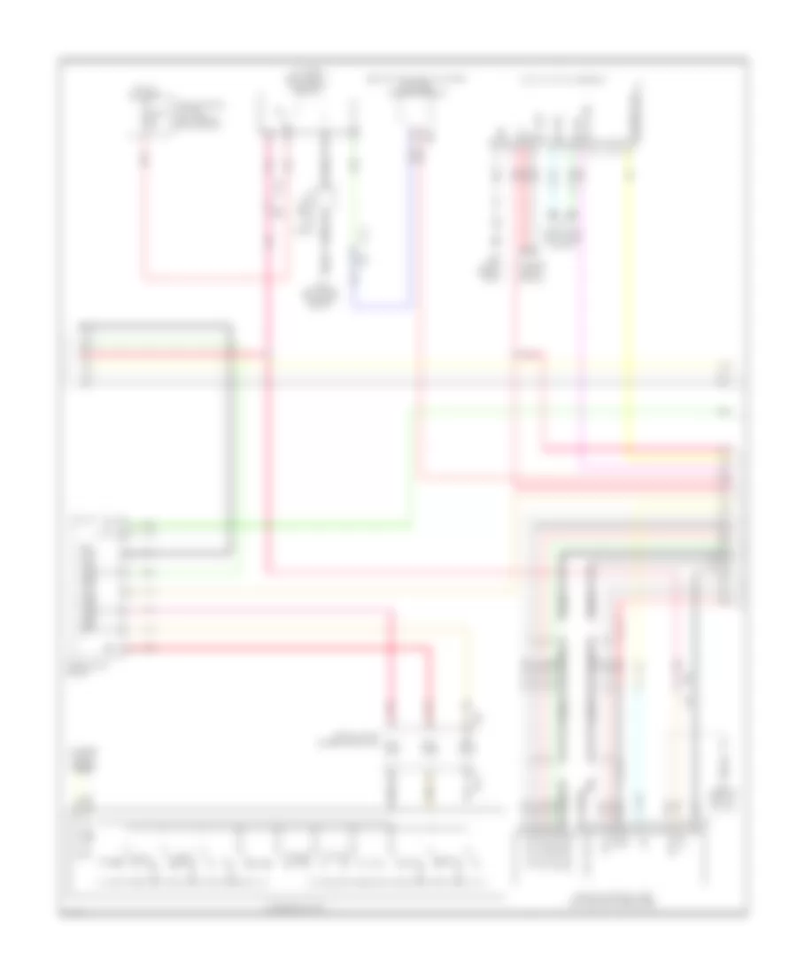 Base Radio Wiring Diagram Except Hybrid 2 of 4 for Infiniti QX60 Hybrid 2014