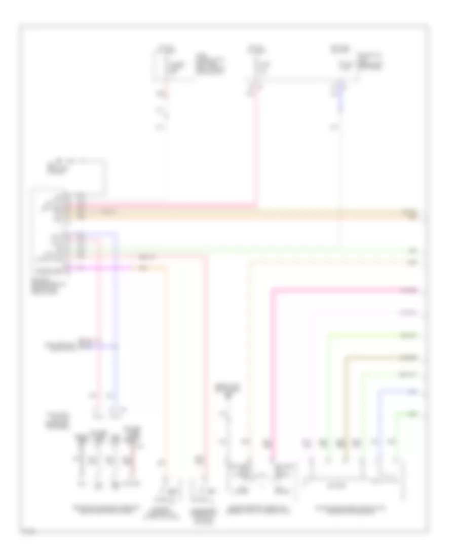 Power Windows Wiring Diagram 1 of 2 for Infiniti M35 x 2010
