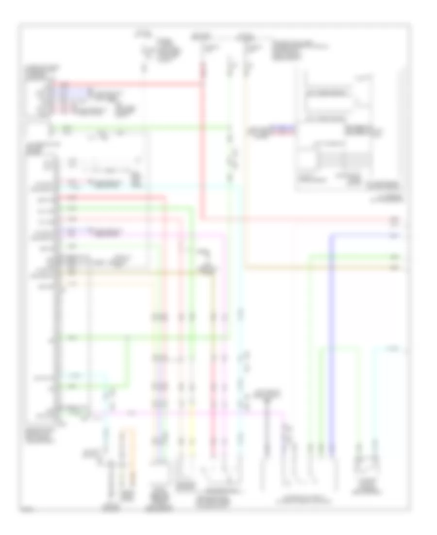 3.7L, Intelligent Cruise Control Wiring Diagram (1 of 2) for Infiniti QX70 2014