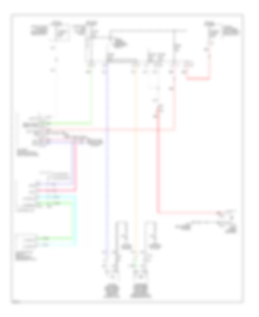 Defoggers Wiring Diagram for Infiniti QX70 2014
