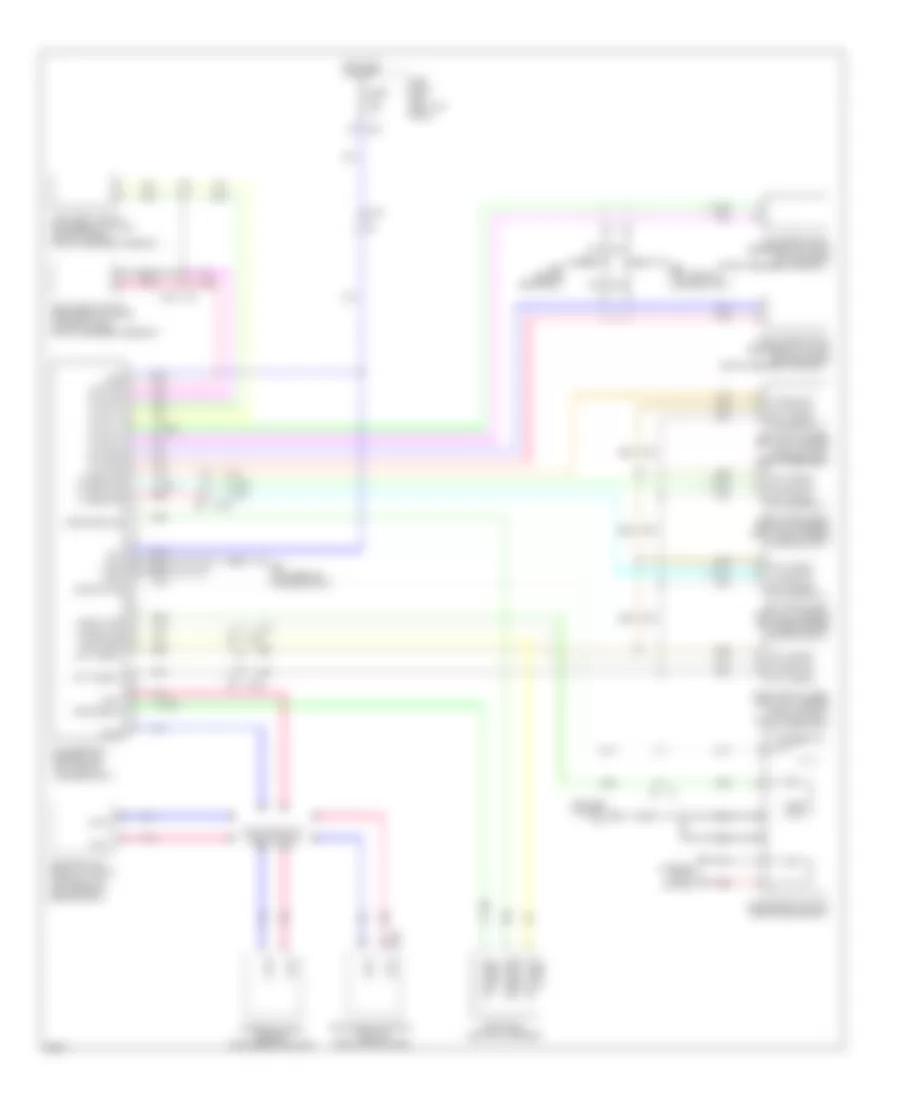 Electronic Suspension Wiring Diagram for Infiniti QX70 2014