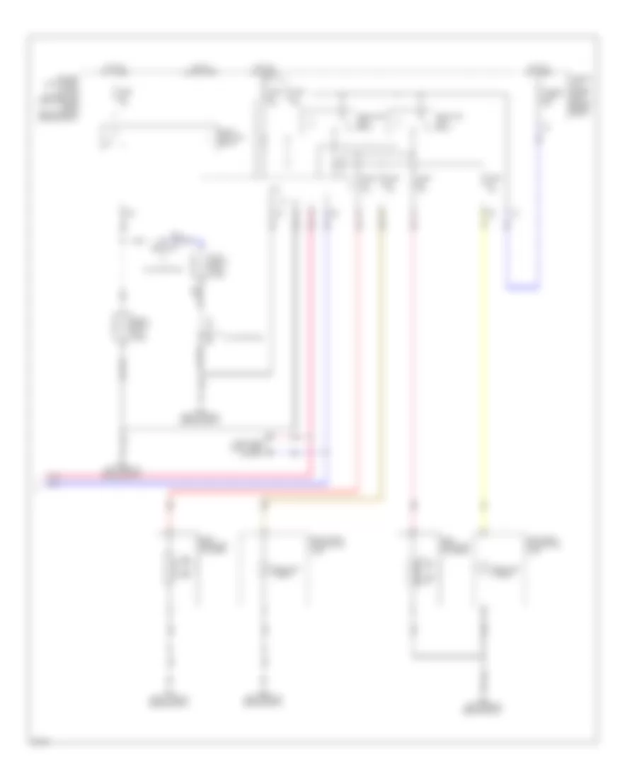 Headlamps Wiring Diagram 2 of 2 for Infiniti QX70 2014