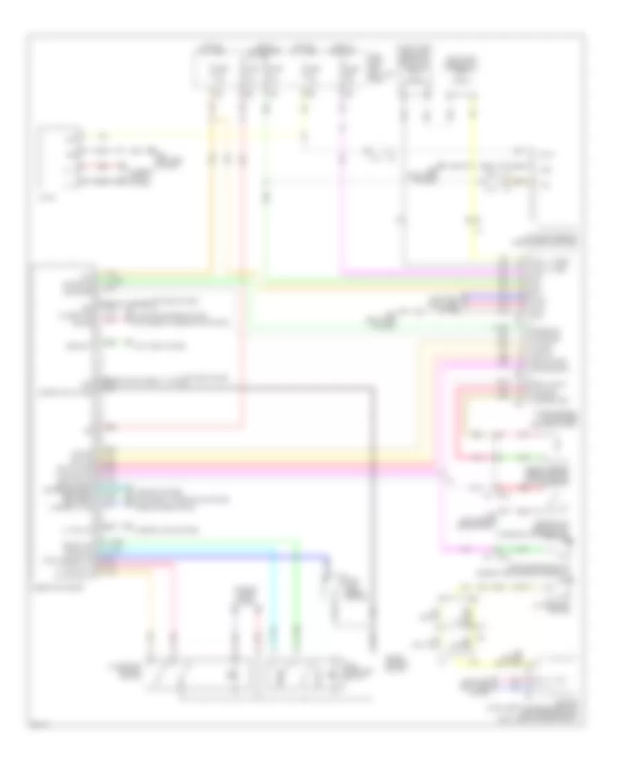 Instrument Cluster Wiring Diagram for Infiniti QX70 2014
