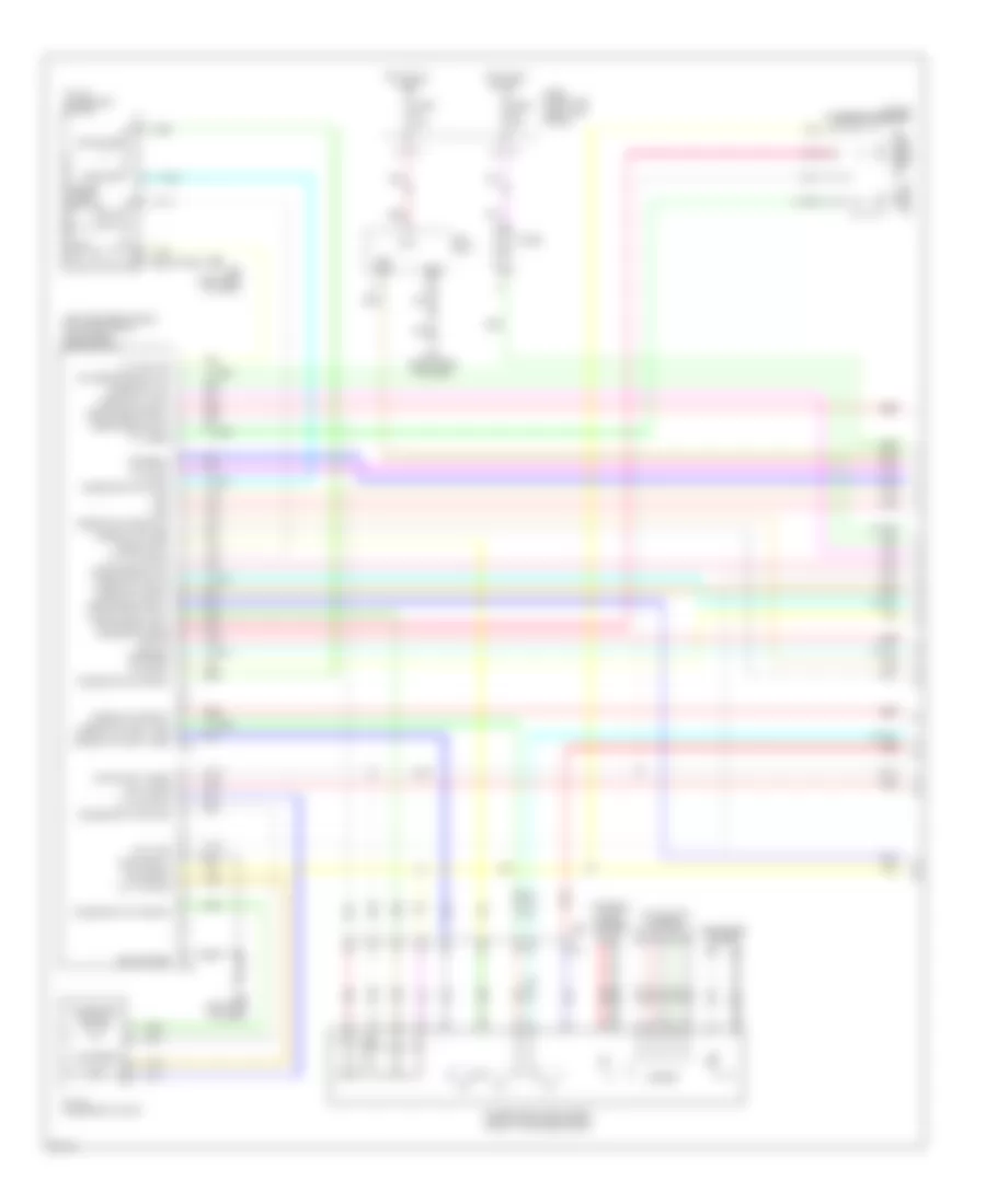 Memory Systems Wiring Diagram 1 of 4 for Infiniti QX70 2014