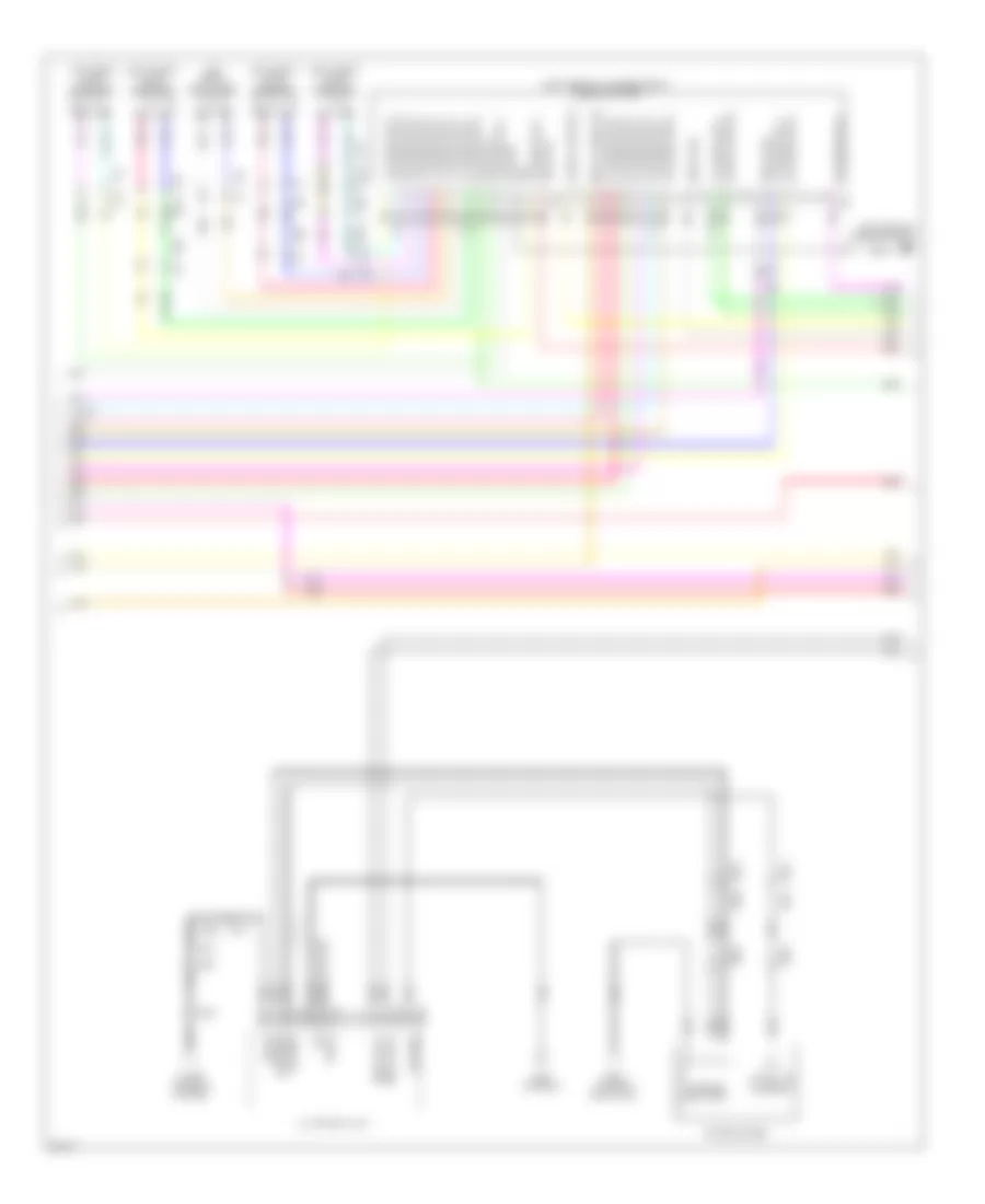 Navigation Wiring Diagram (2 of 6) for Infiniti QX70 2014