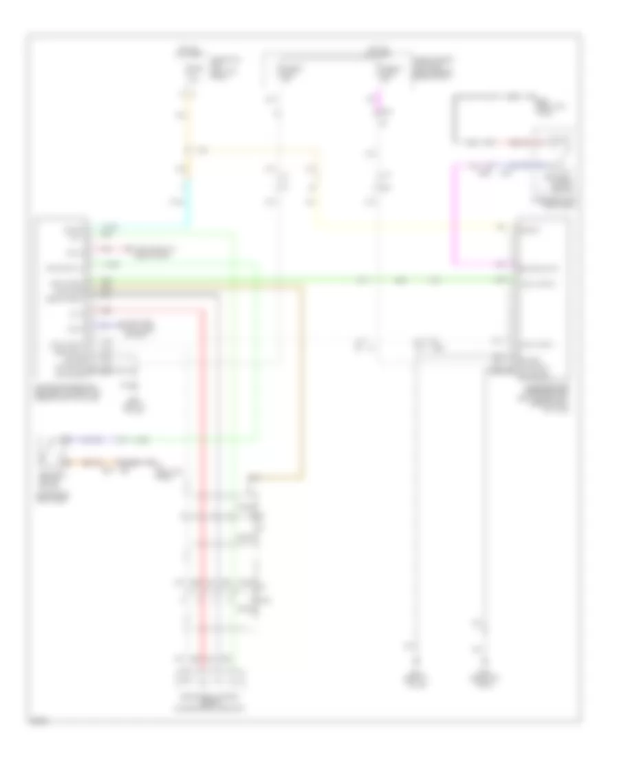 Passive Restraints Wiring Diagram for Infiniti QX70 2014