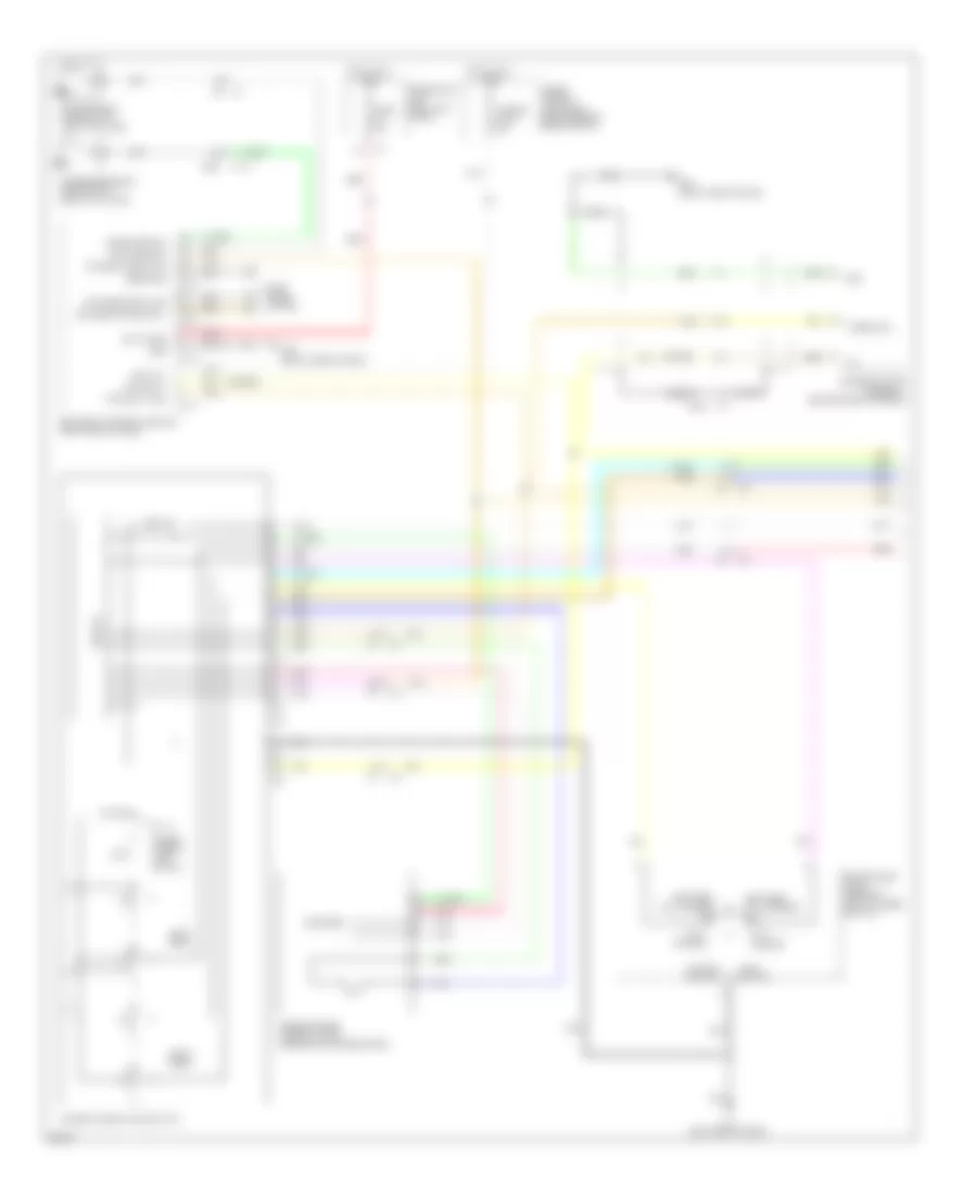 Power Windows Wiring Diagram 1 of 2 for Infiniti QX70 2014