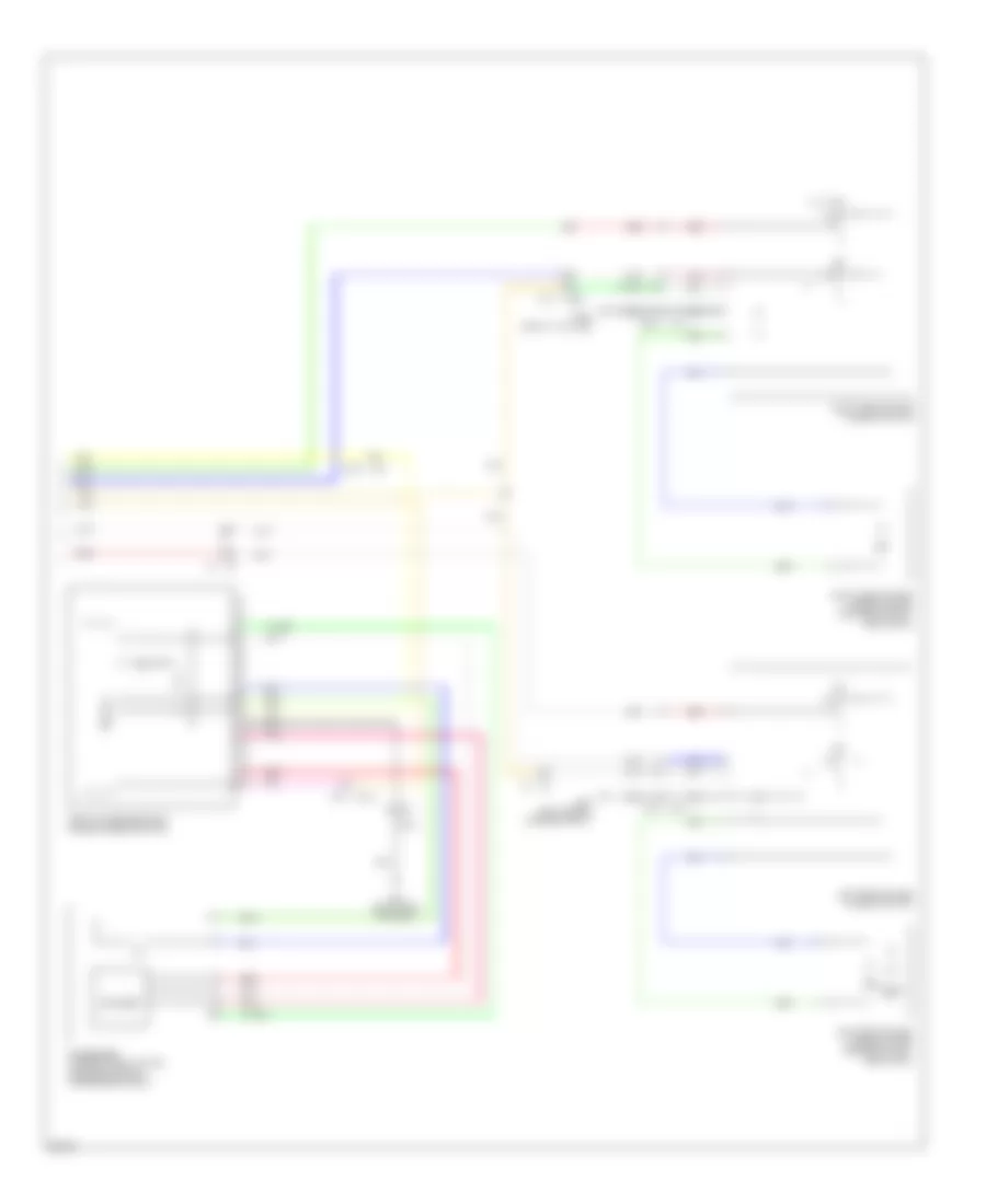 Power Windows Wiring Diagram 2 of 2 for Infiniti QX70 2014