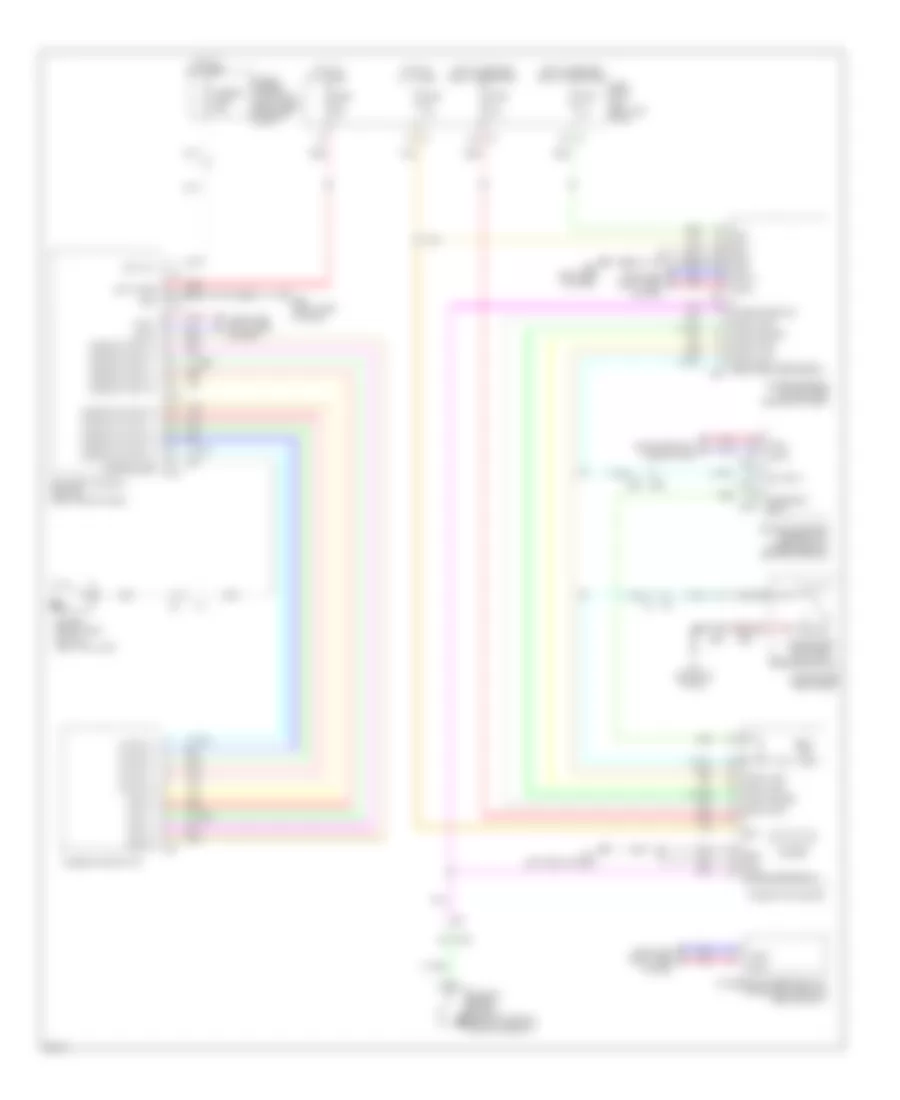 Chime Wiring Diagram for Infiniti QX70 2014
