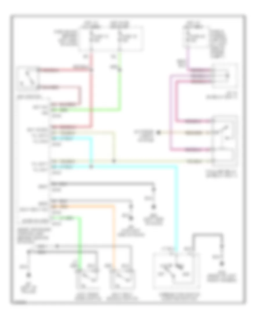 Warning System Wiring Diagrams for Infiniti I35 2002