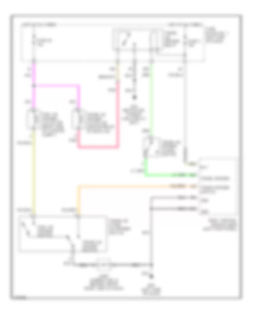 Trunk  Fuel Door Release Wiring Diagram for Infiniti Q45 2002