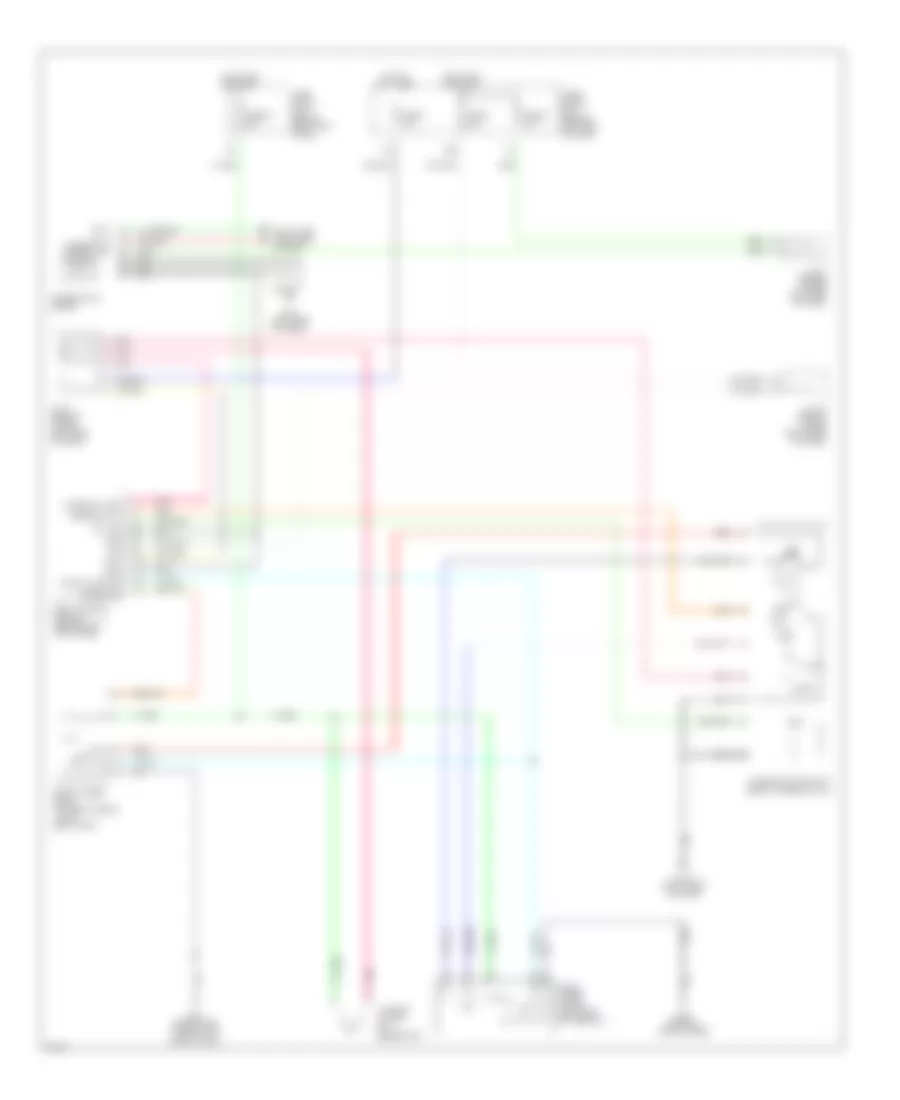 Электросхема стеклоочистителя, дворников и омывателя для Infiniti Q45 2002