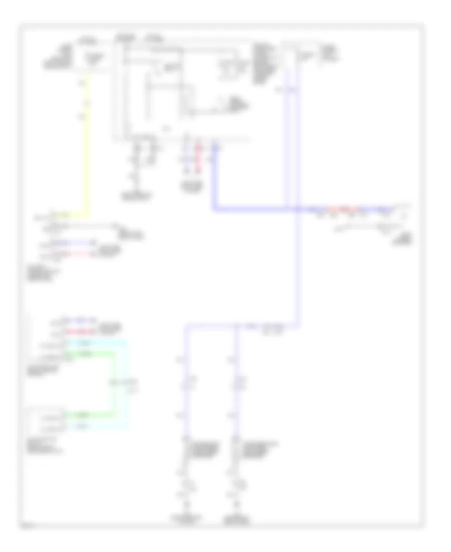 Defoggers Wiring Diagram for Infiniti QX80 2014