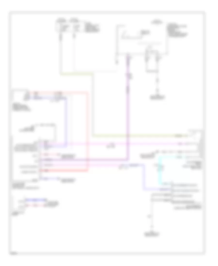 Electronic Suspension Wiring Diagram for Infiniti QX80 2014