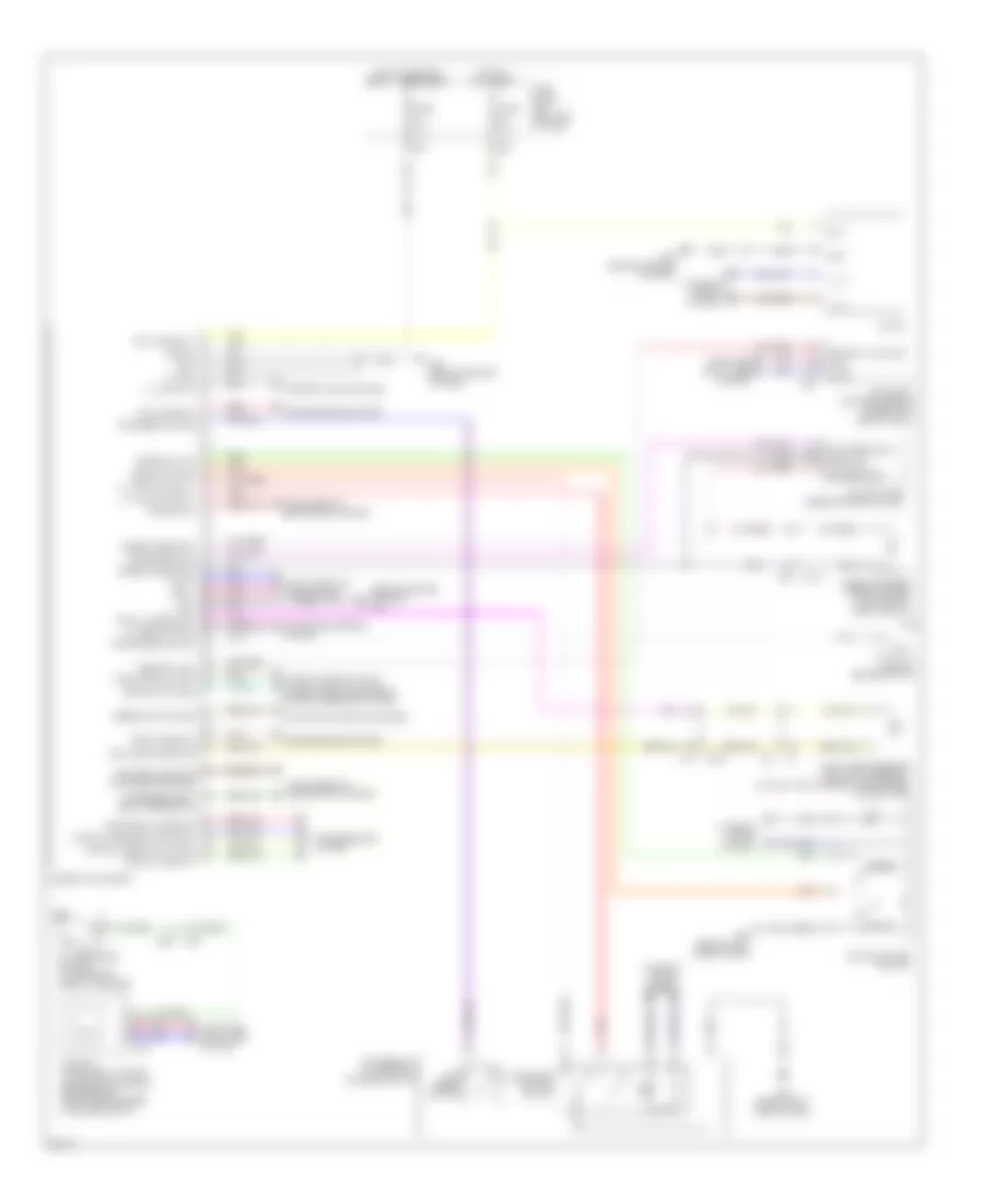 Instrument Cluster Wiring Diagram for Infiniti QX80 2014