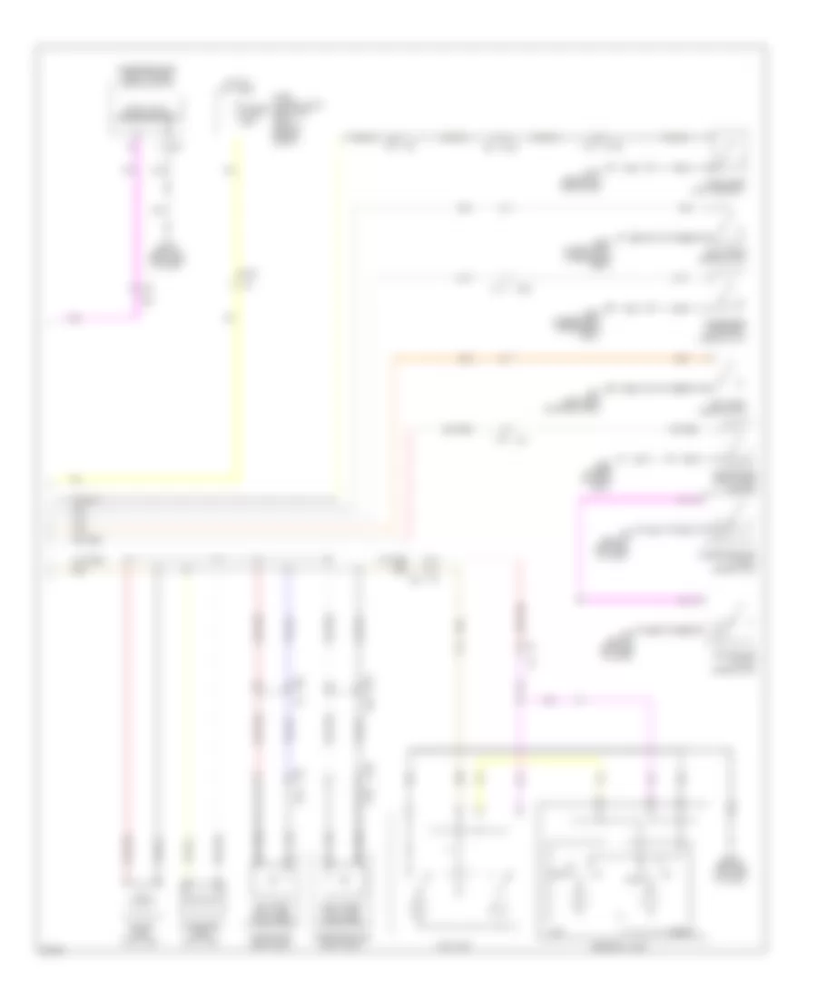Courtesy Lamps Wiring Diagram (2 of 2) for Infiniti QX80 2014
