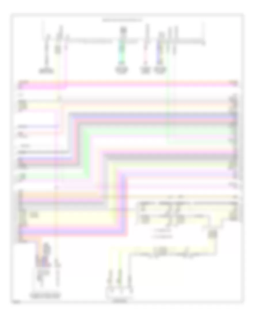 Navigation Wiring Diagram, 13 Speakers (3 of 9) for Infiniti QX80 2014