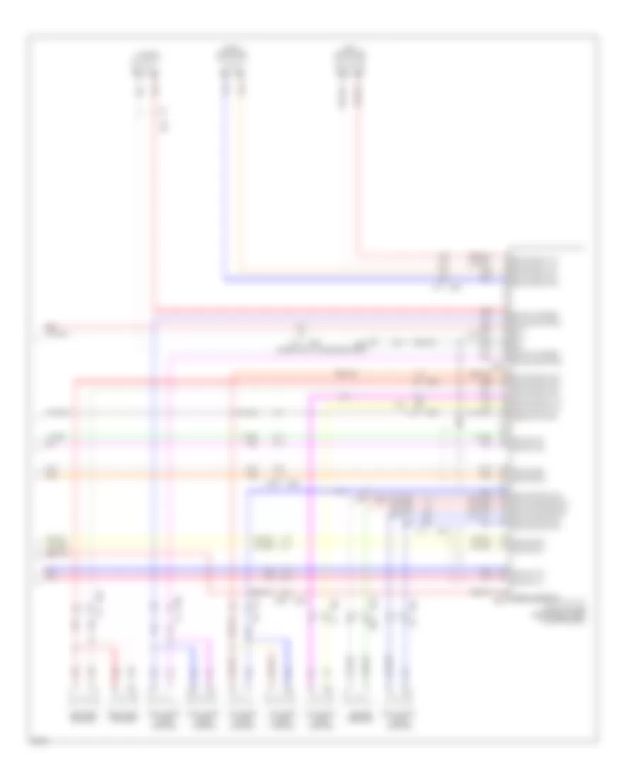 Navigation Wiring Diagram, 13 Speakers (9 of 9) for Infiniti QX80 2014
